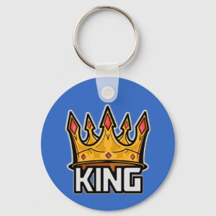 Na moda King Crown Chaveiro