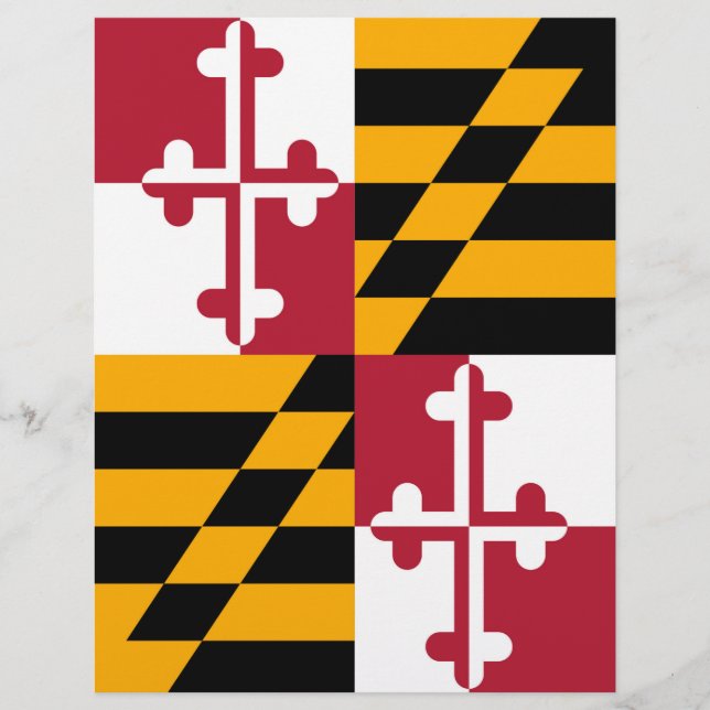 Na moda Maryland State Flag Design (Frente)