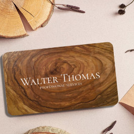 Na moda Modern Wood Professional Cartões de visita