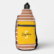 Na moda Monograma Calliografia Nome Amarelo Carame