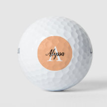 Na moda Monograma de Monograma de Script Golf Ball