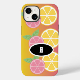 Na moda Monograma Rosa e Amarelo