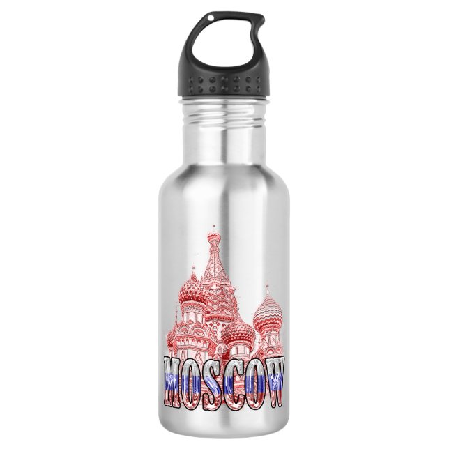 Na moda Moscou Federação Russa Garrafa de Água (Frente)