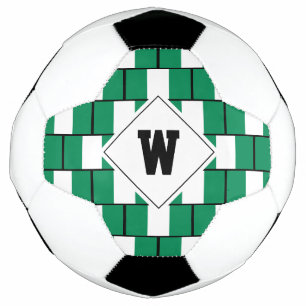 Na moda NIGERIA FLAG Monograma Bola de Futebol