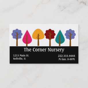 Na moda Nursery Cartão de visita