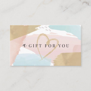 Na moda Pastel Watercolor e Certificado de Oferta