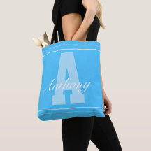 Na moda personalizado tipografia nome tote bag