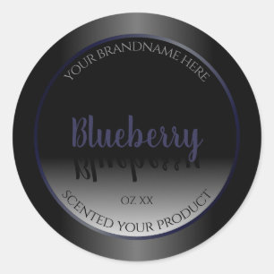 Na moda preto e branco Etiquetas de produto azul Q