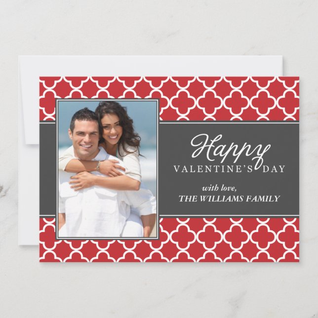 Na moda Quatrefoil Foto: Dia das Ventilações (Frente)