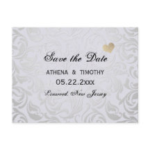 Na moda Regency Era Salve a data do cartão postal