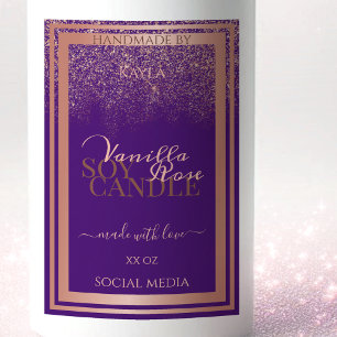 Na moda Rótulos de empacotamento de produtos roxo