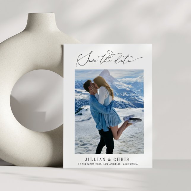 na moda script foto moderna salvar o cartão de dat (Criador carregado)