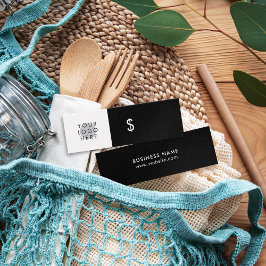 Na moda Seu logotipo - Etiqueta de preço preto min