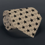 Na moda Taupe e Gravatas de empilhamento de estrel<br><div class="desc">Na moda Taupe e Gravatas de empilhamento de estrelas pretas</div>