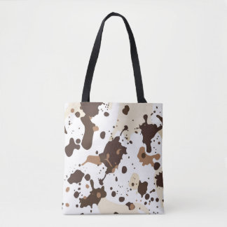 Na moda Tote Bag com Abstrato Splatters