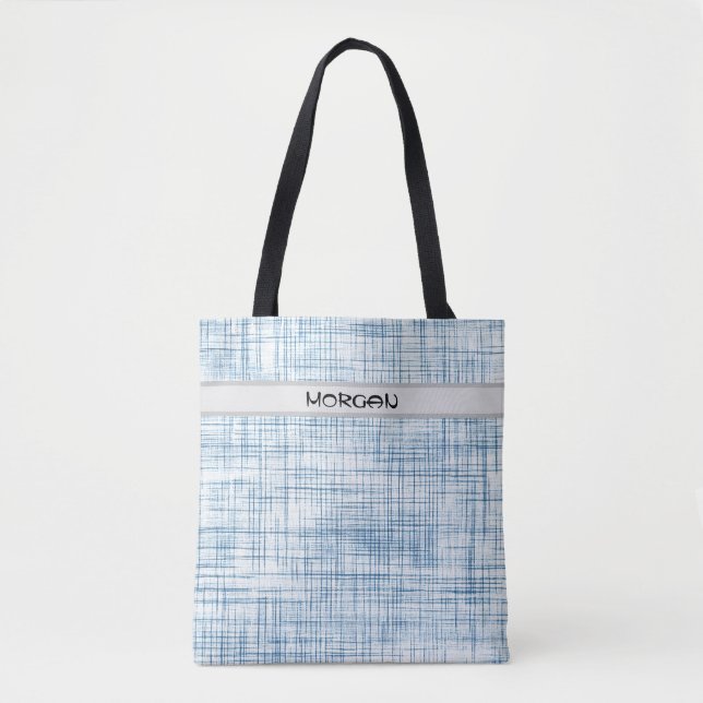 Na moda Tote Bag com nome personalizado (Frente)