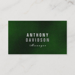 Na moda Trendy Green Huge Letters Cartão de visita