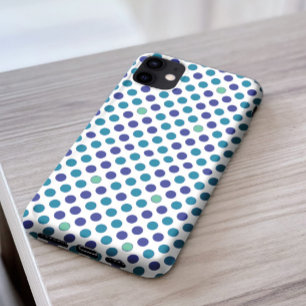 Na moda Turquesa azul e Bolinhas roxas modernas