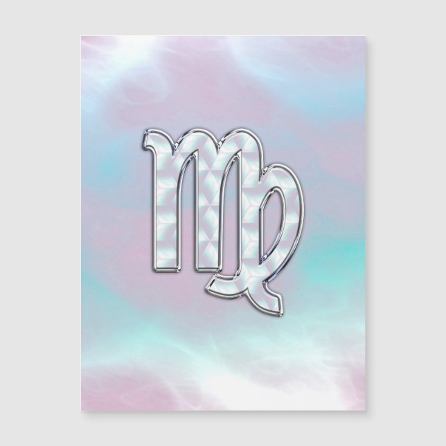 Na moda Virgo Sinal Zodiac Mãe de Pérola (Frente)