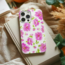 Na moda Watercolor Peonies Rosa