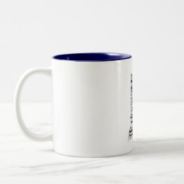 Na nuvem de palavras (V1 Azul) caneca de café