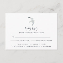 Na placa Wing RSVP com seleções de entrada