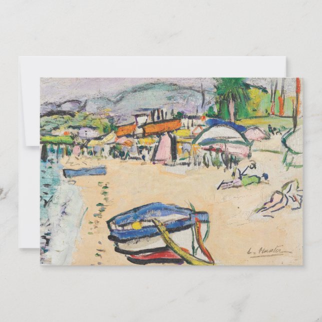 Na Praia | George Leslie Hunter (Frente)