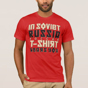 Na Rússia soviética a camiseta Veste você