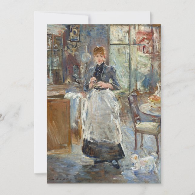 Na sala de jantar | Berthe Morisot (Frente)