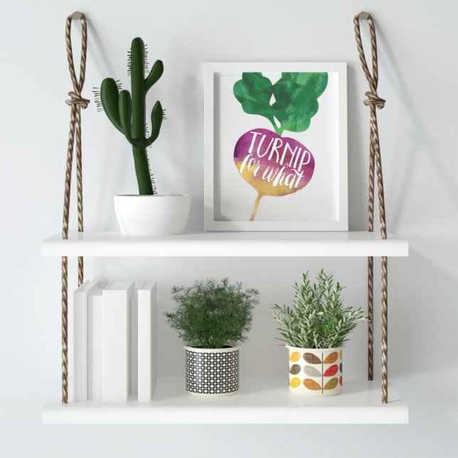 Nabo para quê | Veggie Pun Kitchen Impressão (Criador carregado)