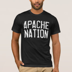 NAÇÃO APACHE, Camisetas pretas de nativos american