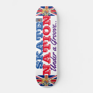 NAÇÃO DE SKATE Sob um Sulco UK Skateboard