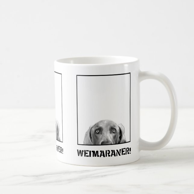 Nação de Weimaraner: Weimaraner em uma caneca da (Direita)