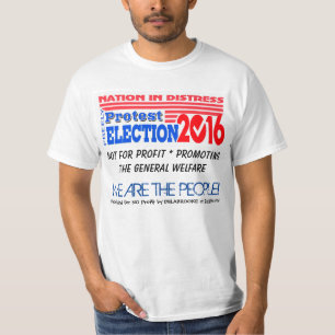 Nação na aflição! T-shirt do protesto