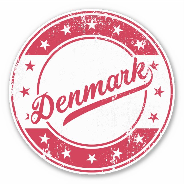 Nacional - Danmark | Adesivo da Dinamarca (Frente)
