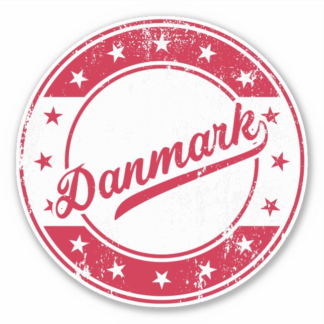 Nacional - Danmark | Adesivo da Dinamarca (Frente)