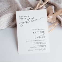 nada de convite para casamento rico preto e branco