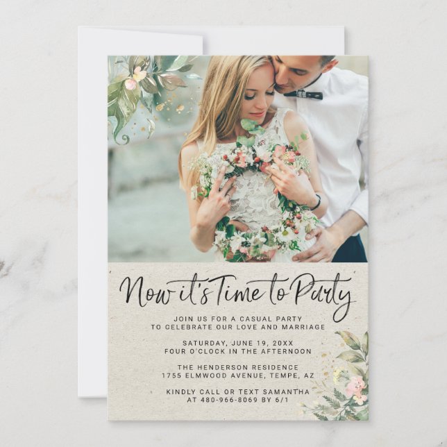 Nada de Luxo, Somente Amor | Recepção de Casamento (Frente)