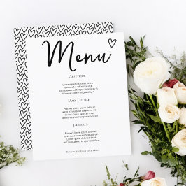 Nada De Rico Apenas Ame O Menu De Casamento Person