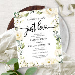 Nada de Rico Floral de Casamento Barato<br><div class="desc">Convites florais de natas brancas, bonitos e baratos. Fácil de personalizar com seus detalhes. NOTA: OS envelopes NÃO ESTÃO INCLUÍDOS; os envelopes do barato A7 estão disponíveis para compra separadamente. PERSONALIZAÇÃO: se você precisar de personalização de design, entre em contato comigo para jogar o bate-papo; se você precisar de informações...</div>