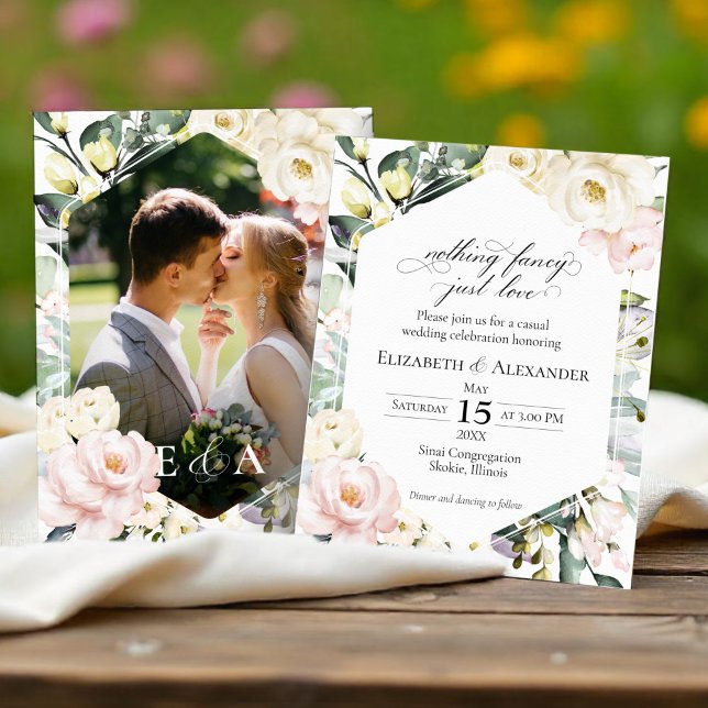 Nada de rico só ama Boho Weding Invitation (Criador carregado)