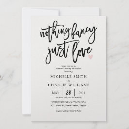 Nada de rico só ama convite casual de casamento