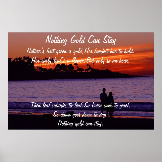 Nada Dourado pode ficar Poster (Frente)