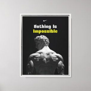 "Nada é Canvas Motivacional Impossível"