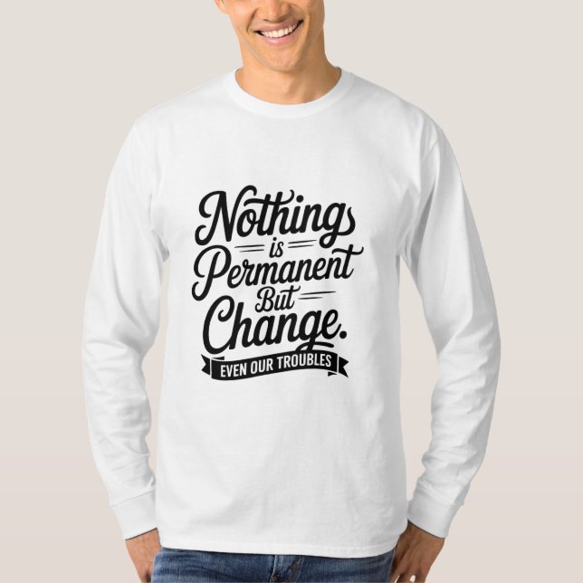Nada é T-Shirt permanente (Frente)