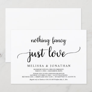 Nada sofisticado, apenas amor, convite rústico min