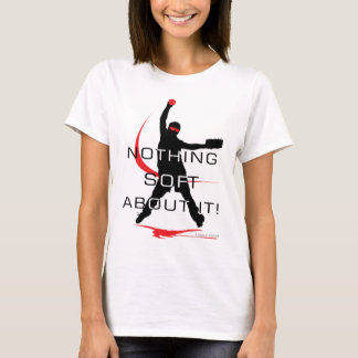 Nada t-shirt vermelho macio do softball
