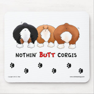 Nada termina Corgis Mousepad