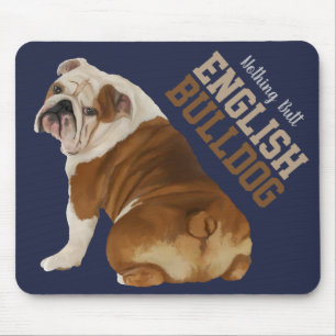 Nada termina o buldogue inglês Mousepad