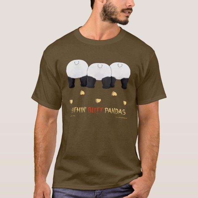 Nada termina o t-shirt da obscuridade das pandas (Frente)